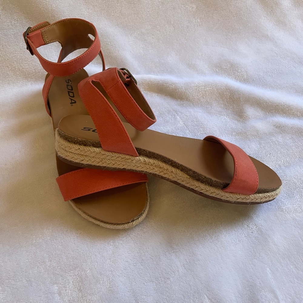 Soda Womens ankle strap sandals
